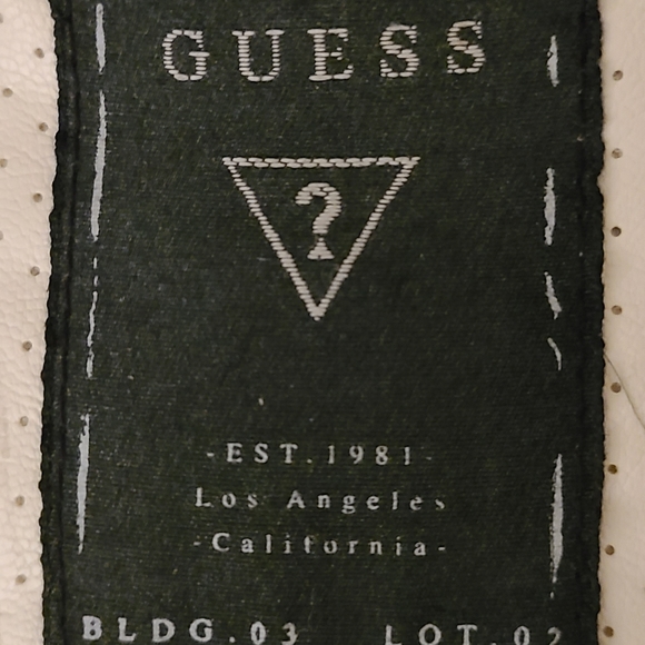 White Guess Leather Jacket - Picture 2 of 2